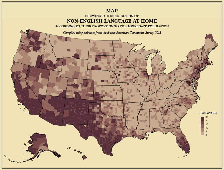 Map America Foreign Language