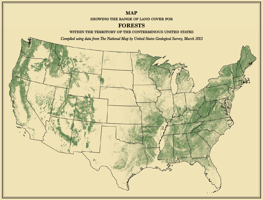 U.S. Census Maps Forests