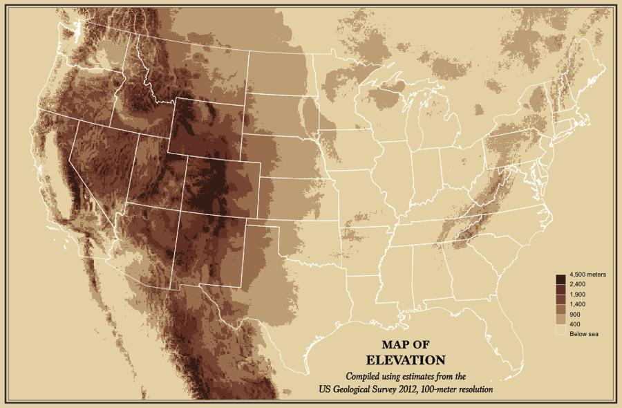 U.S. Census Maps Elevation