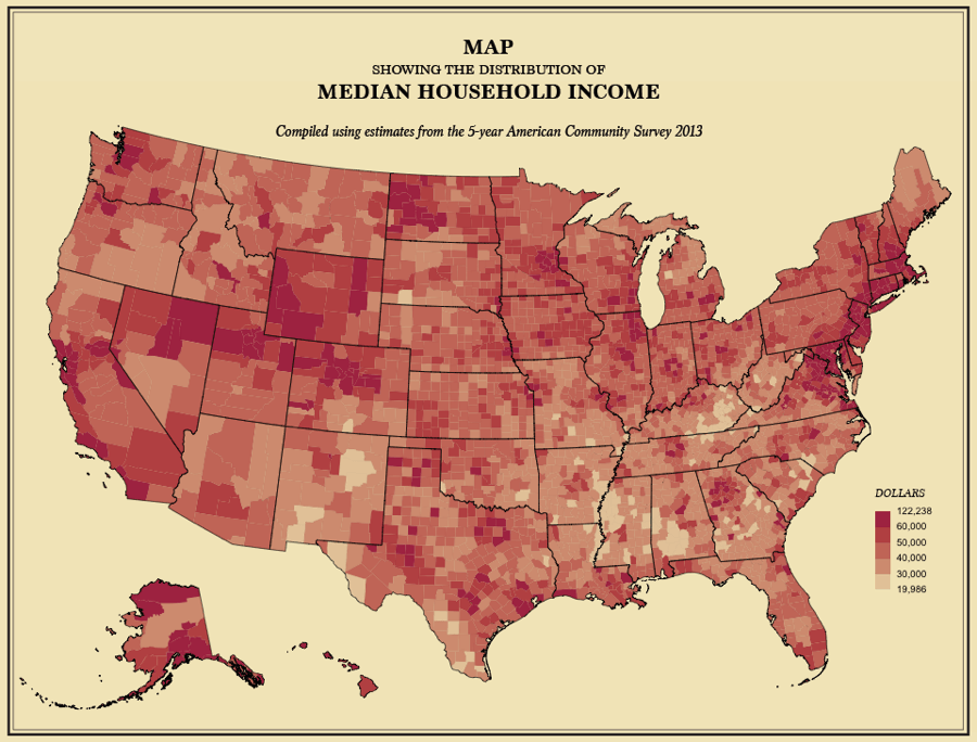 U.S. Census Maps Income