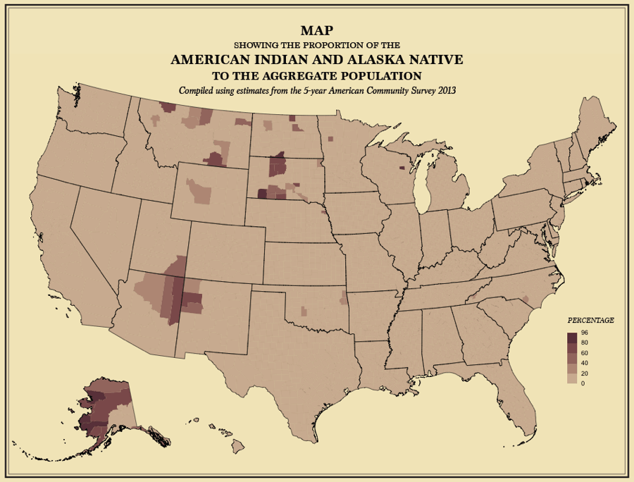 Map America Indian Population