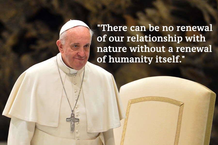 Pope Francis Climate Change Quotes Beige