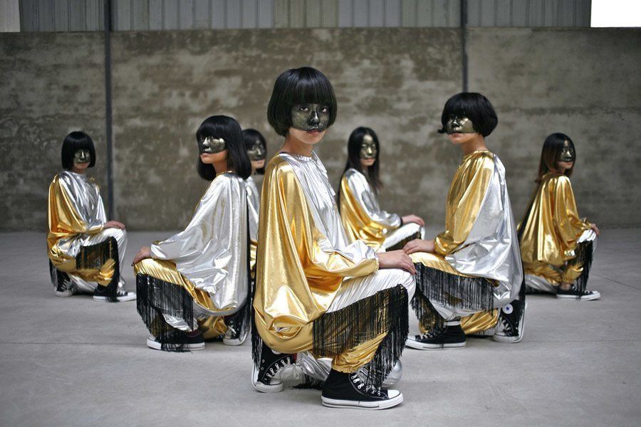 weird girls project golden gowns