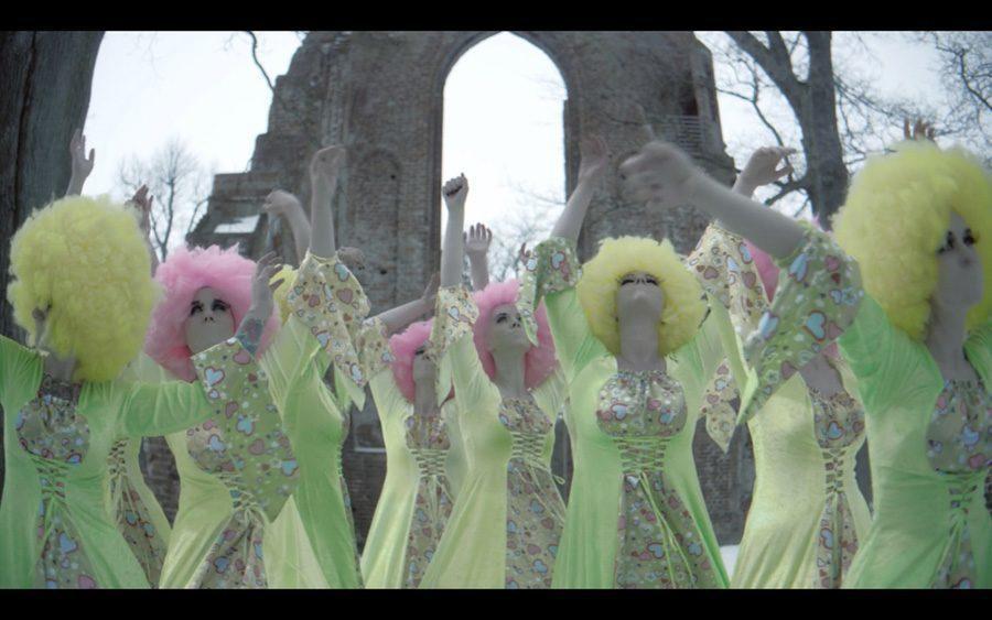 weird girls project green gowns
