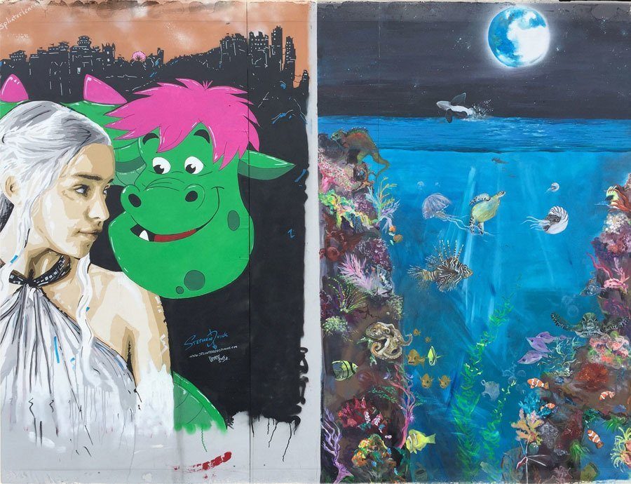 Banksy graffiti festival MOD