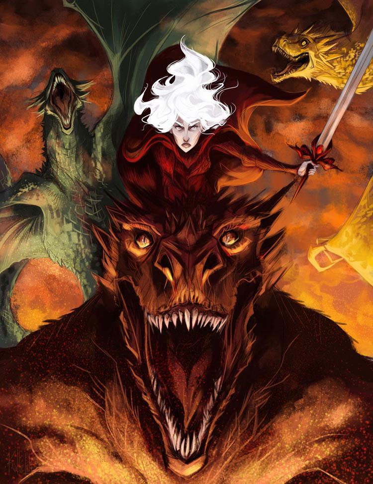 game of thrones art dragon