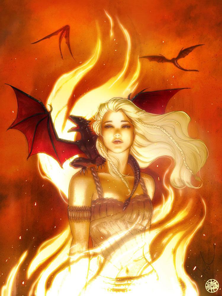 game of thrones art flames