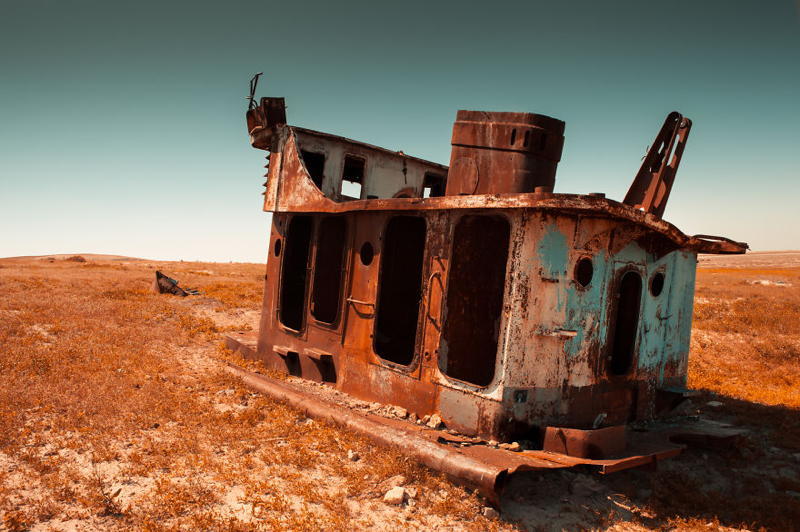 Aral Boat Graveyard Desert