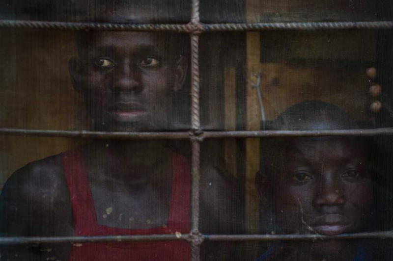 Burundi Children Sad Window