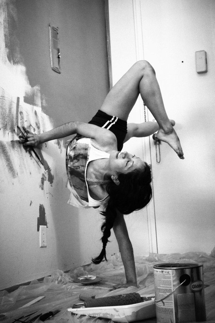 dancers at home handstand