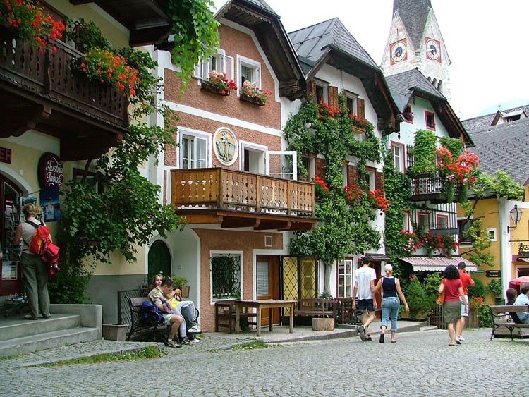 Most Beautiful Towns Hallstatt Buildings