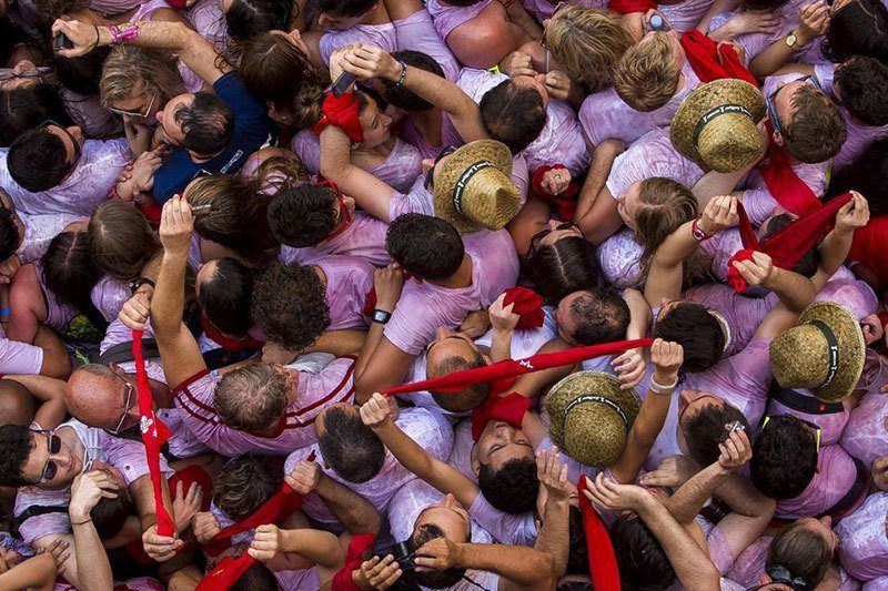 Revelers in Spain