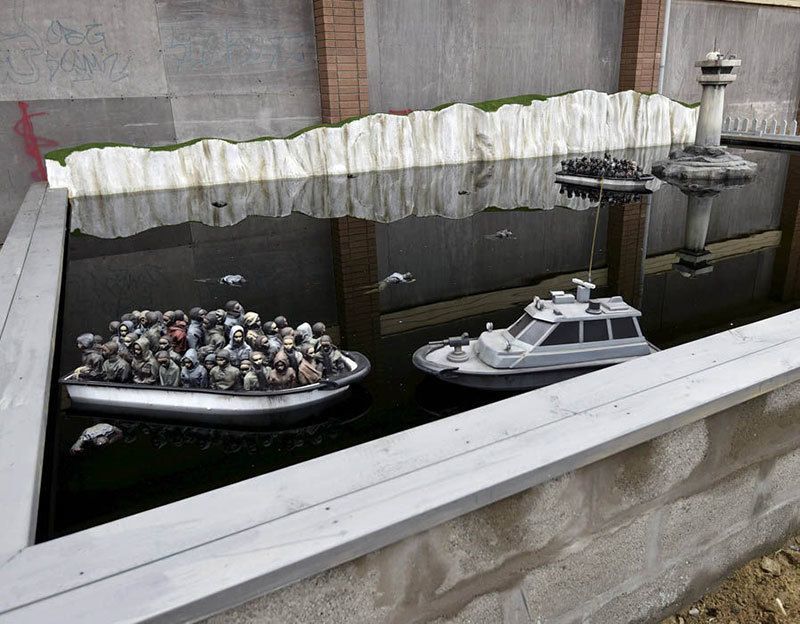 Banksy Dismaland Pond Boat