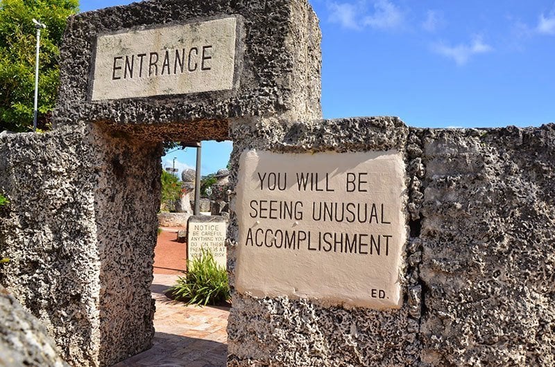 Coral Castle Entrance