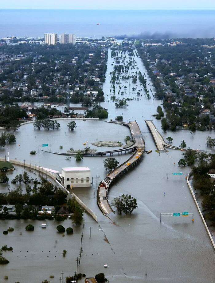 Flooding In New Orleans After Hurricane Katrina