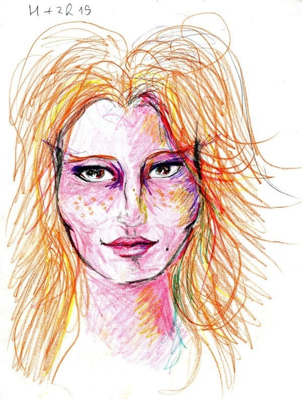 Girl Lsd Sketch Colorful