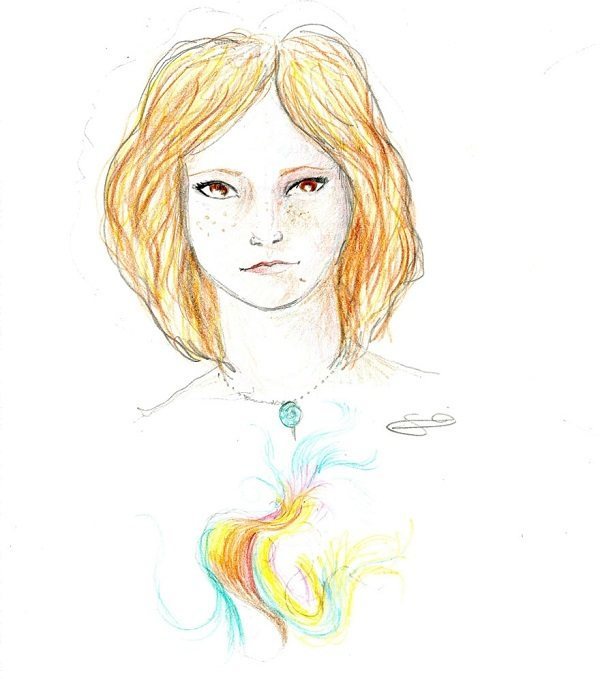 Girl Self Portrait Sketch