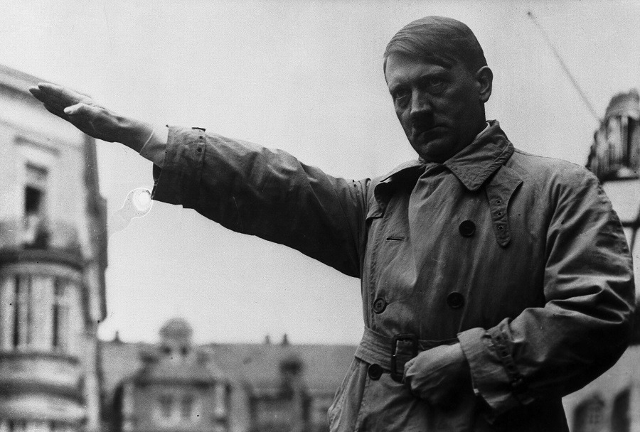 Hitler Nazi Salute Trenchcoat