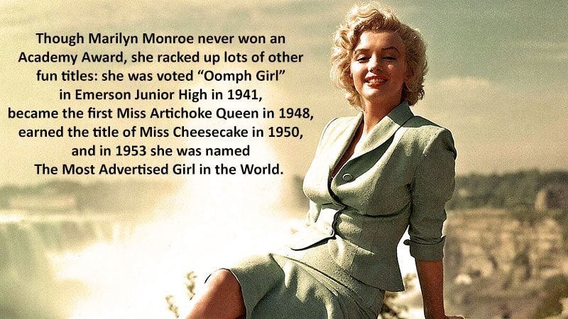 Marilyn Monroe Facts Awards