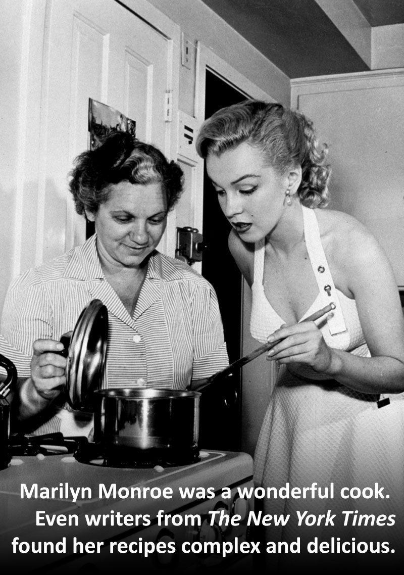 Marilyn Monroe Facts Cooking