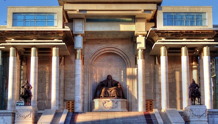 Genghis Khan Statue Government Palace