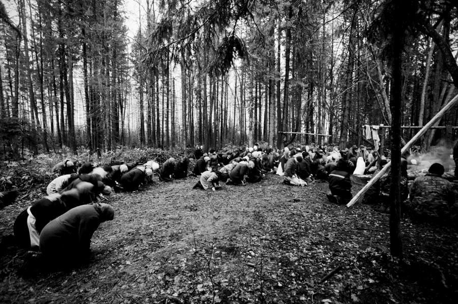 Russian Pagans Praying Woods