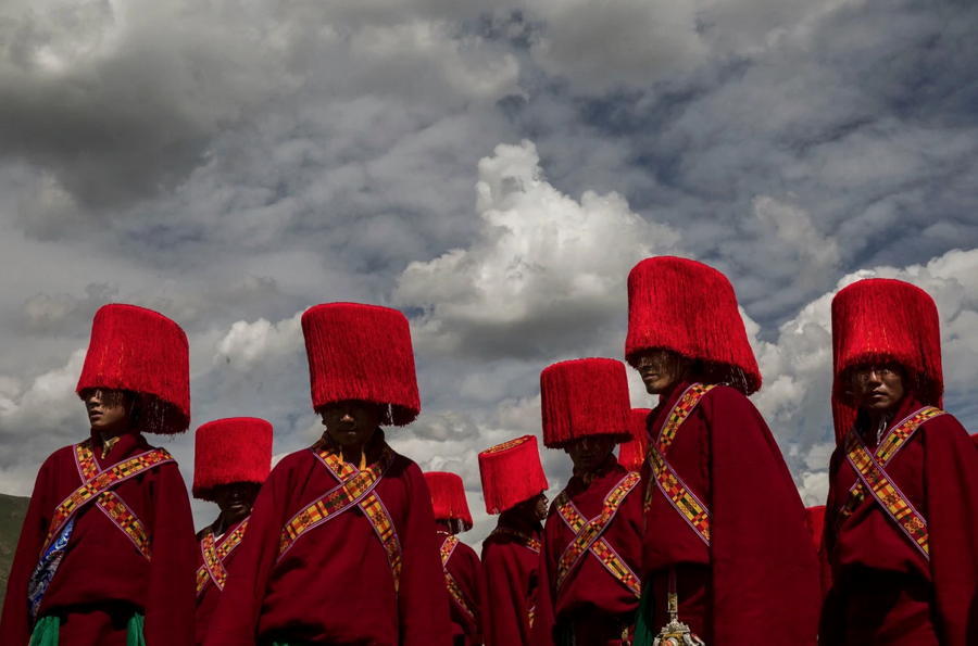Tibetan Nomads Red Hats