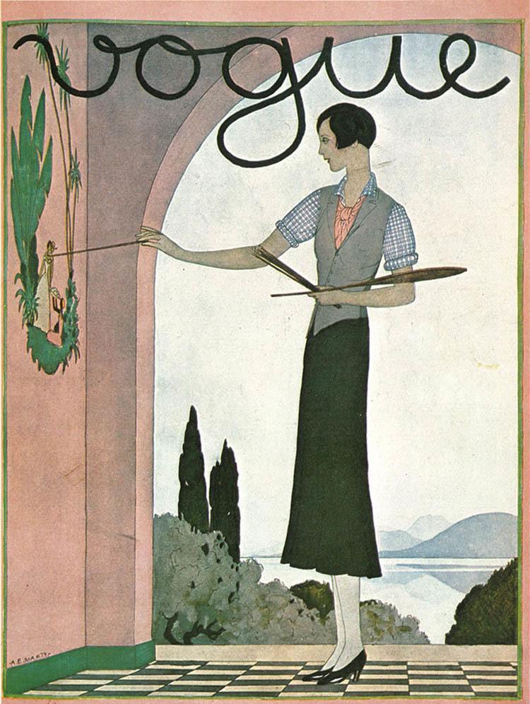 vintage vogue magazine cover