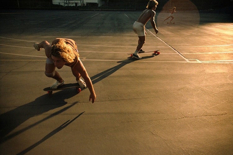 Hugh Holland, Sidewalk Surfer, Huntington Beach, 1976