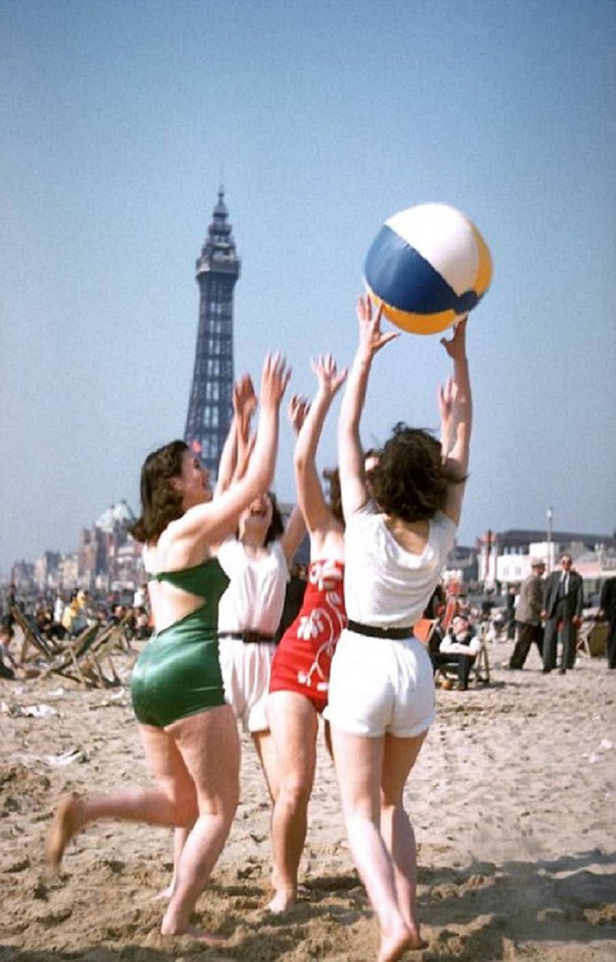 Blackpool Beach 1954 Ball