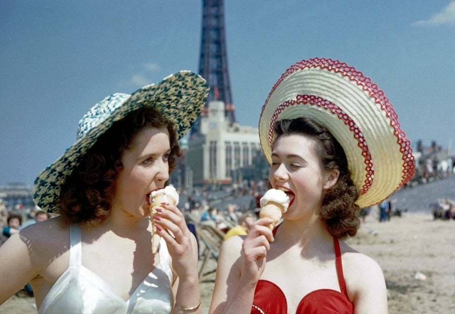 Blackpool Beach In 1954