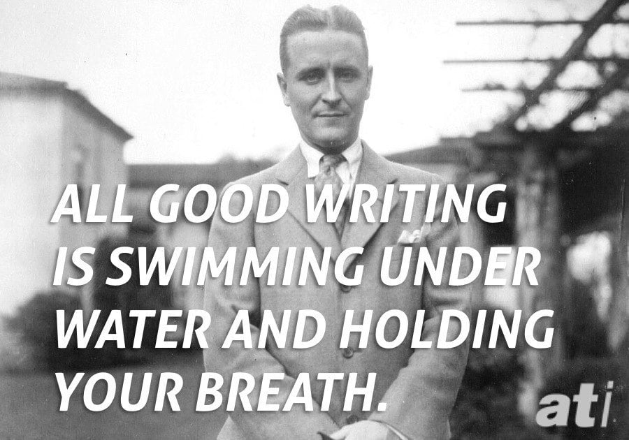 Fitzgerald Good Writing Swimming Underwater