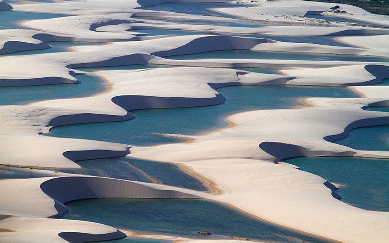 Up Close Flooded Sand Dunes