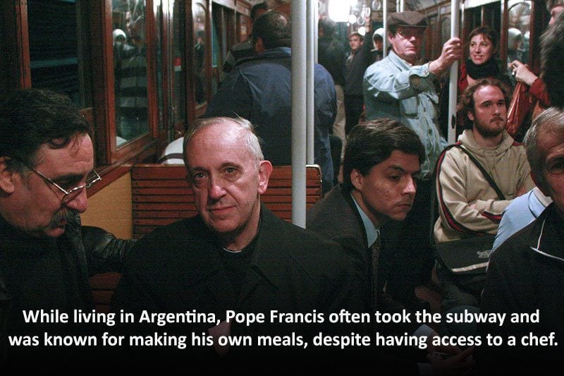 Pope Francis Subway