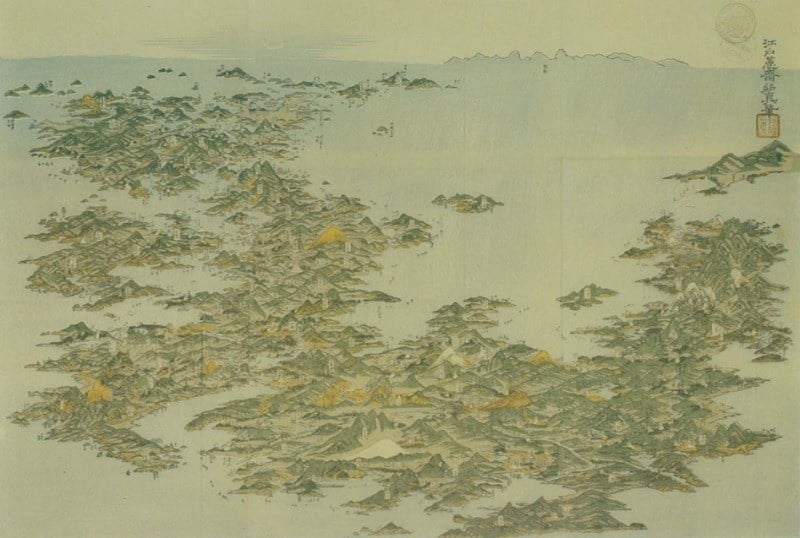 Ancient Maps Japan From Above