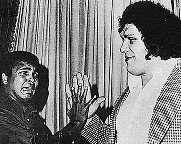 Andre The Giant And Muhammad Ali