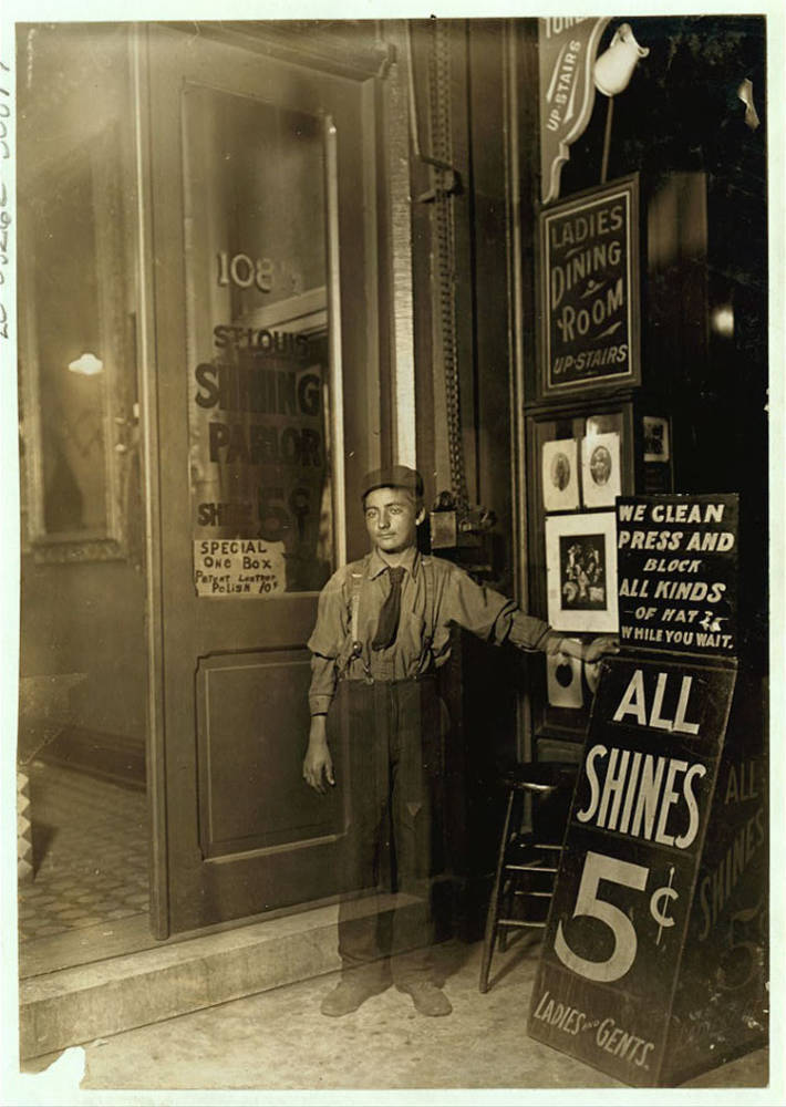 Child Labor 1900s Bootblack