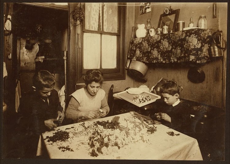 Child Labor 1900s Flower Making