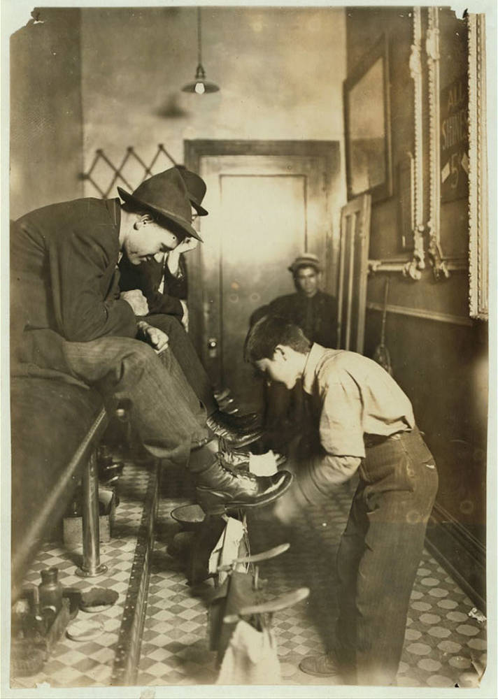 Child Labor 1900s Shoe Shine