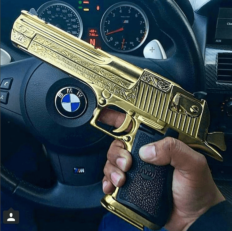 Narco Instagram Photos BMW Gun