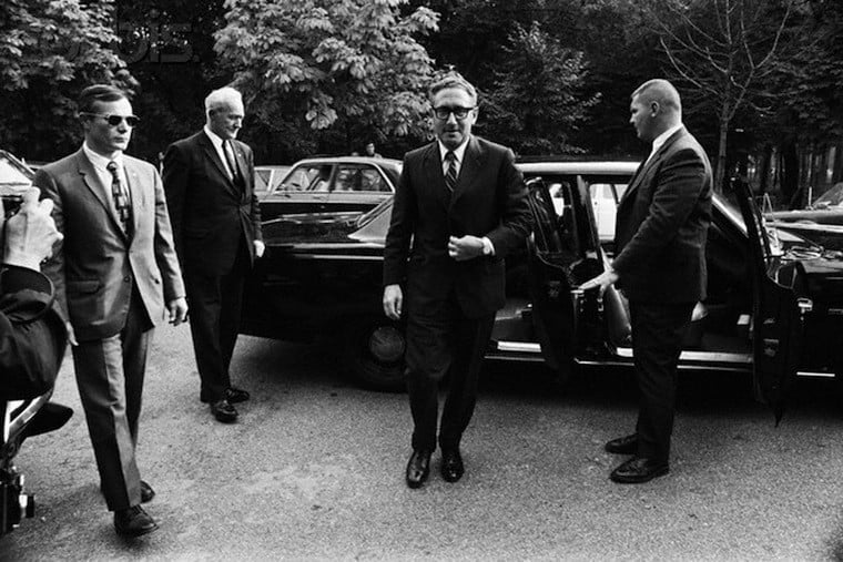 Henry Kissinger At Vietnam War Meeting In Paris