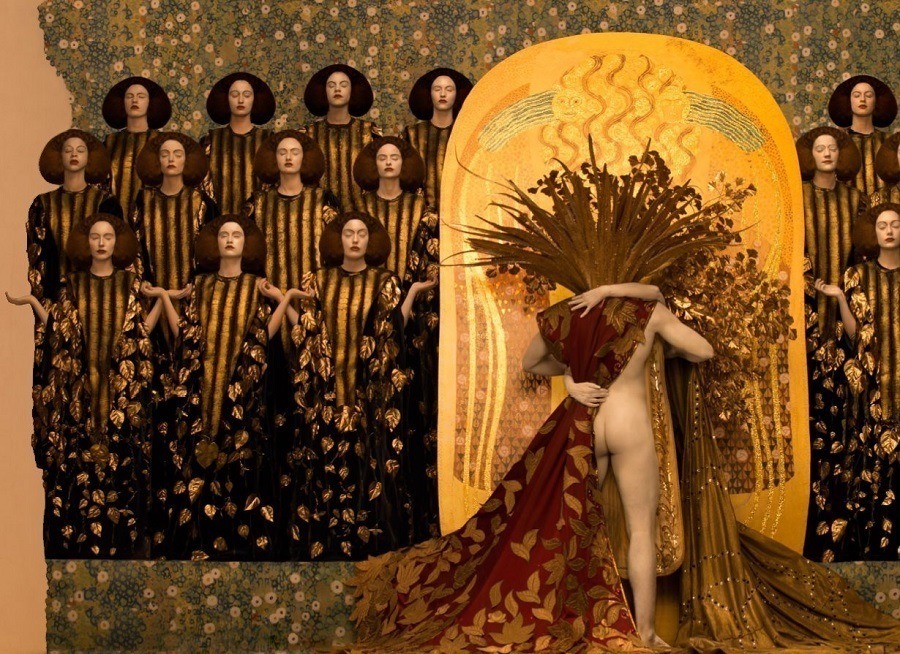 Klimt Recreation Beethoven Frieze
