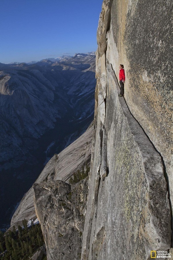 Man Standing Cliff Edge