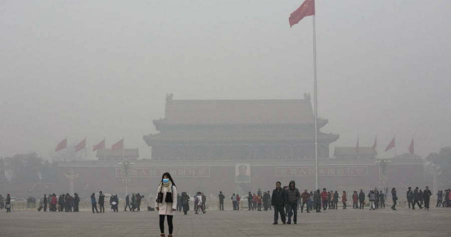 Beijing Red Alert Pollution