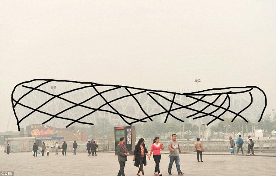 Beijing Smog National Stadium