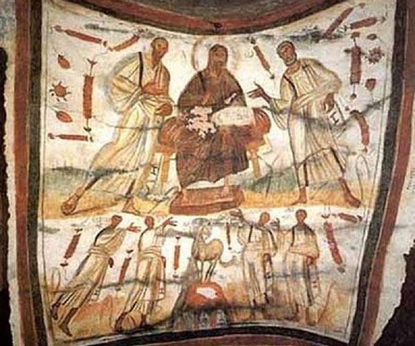 White Jesus Constantine Fresco
