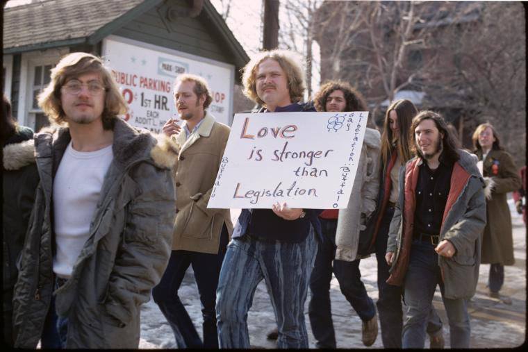 Gay Rights March 1971 Love Is Strong