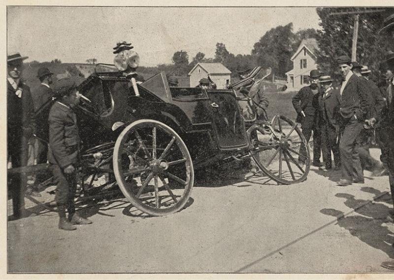 Teddy Roosevelt Crashed Carriage