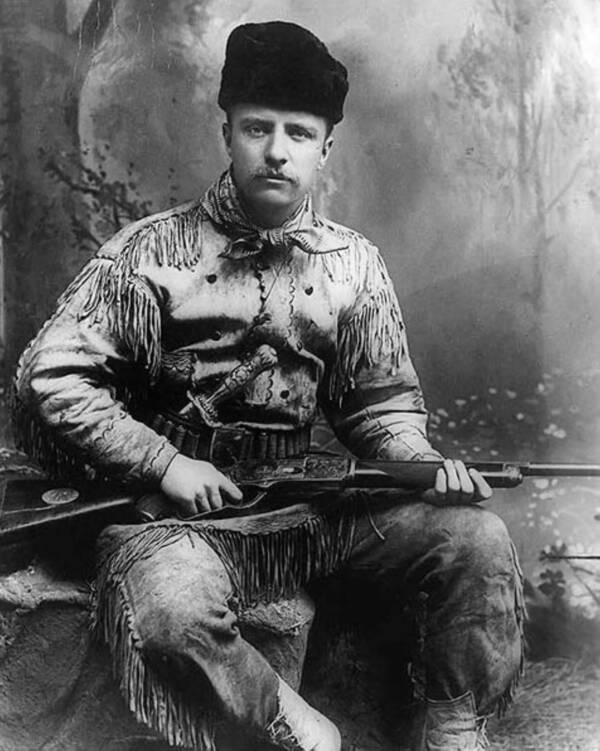 Theodore Roosevelt In Hunting Gear