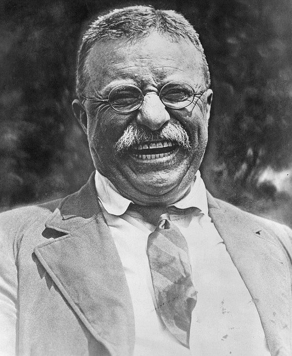 Theodore Roosevelt Laughing